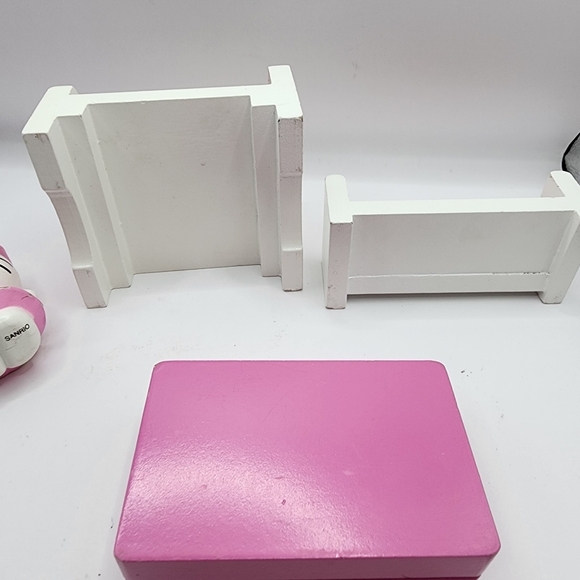 2014 Hello Kitty Wooden Bed Bathtub Couch Vintage Lot Sanrio - Picture 6 of 6